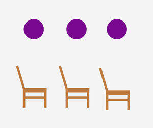 spots and chairs